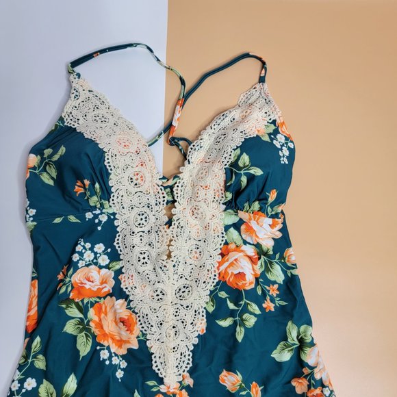 CUPSHE Women's Ladies Vintage Lace Bikini Sets Beach Swimwear size Large NWT - Picture 5 of 14